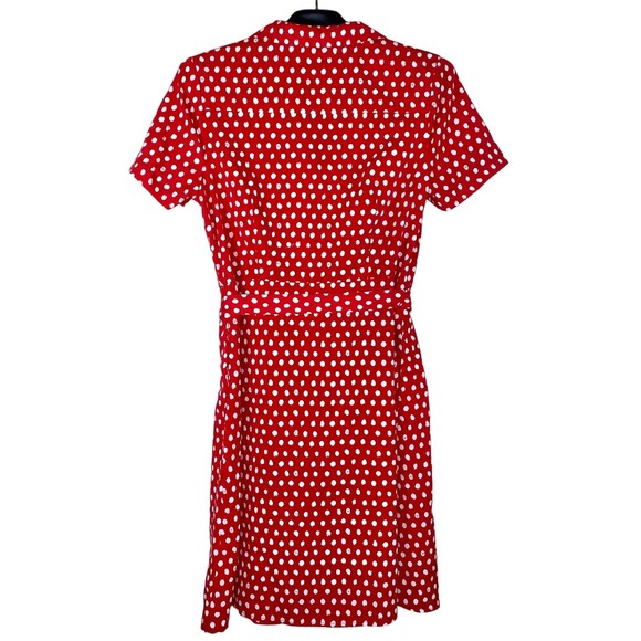 a new day Red Polka Dot Midi Dress - Picture 3 of 13